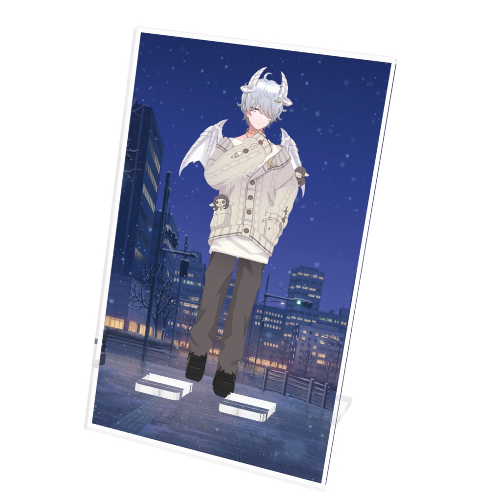 【白雪ネオ】12月記念日グッズ-アクリルスマホスタンド[1224]