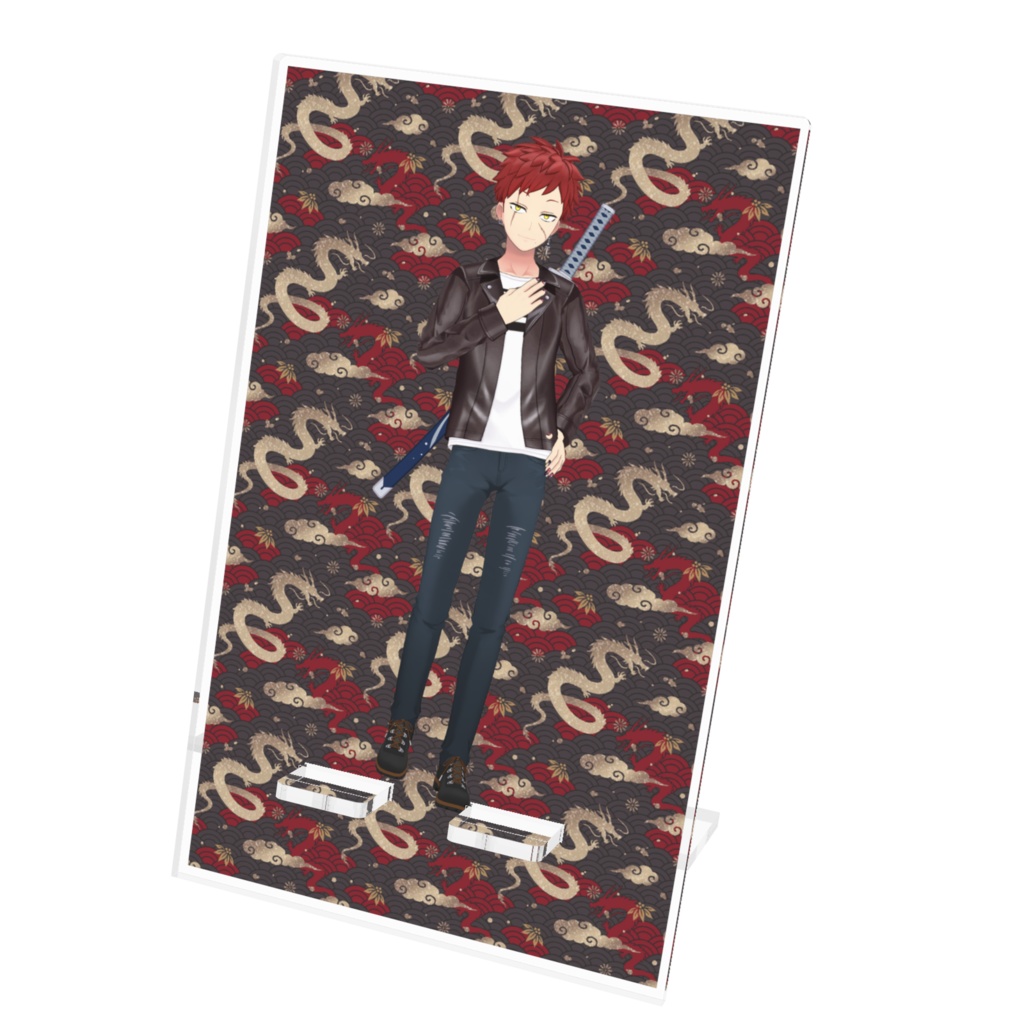 【紅焔龍ラース】12月記念日グッズ-アクリルスマホスタンド[1201]