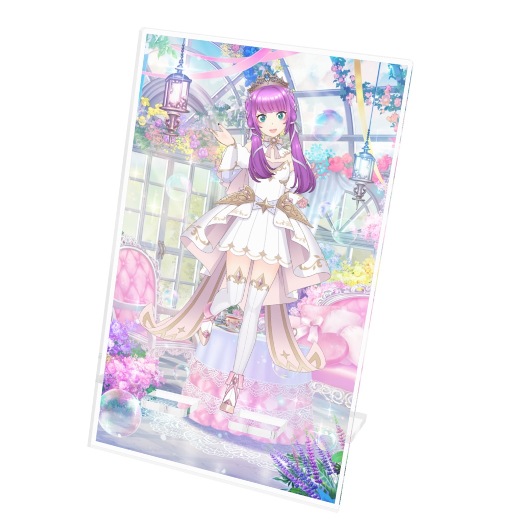 【紫水ぼたん】12月記念日グッズ-アクリルスマホスタンド[1222]