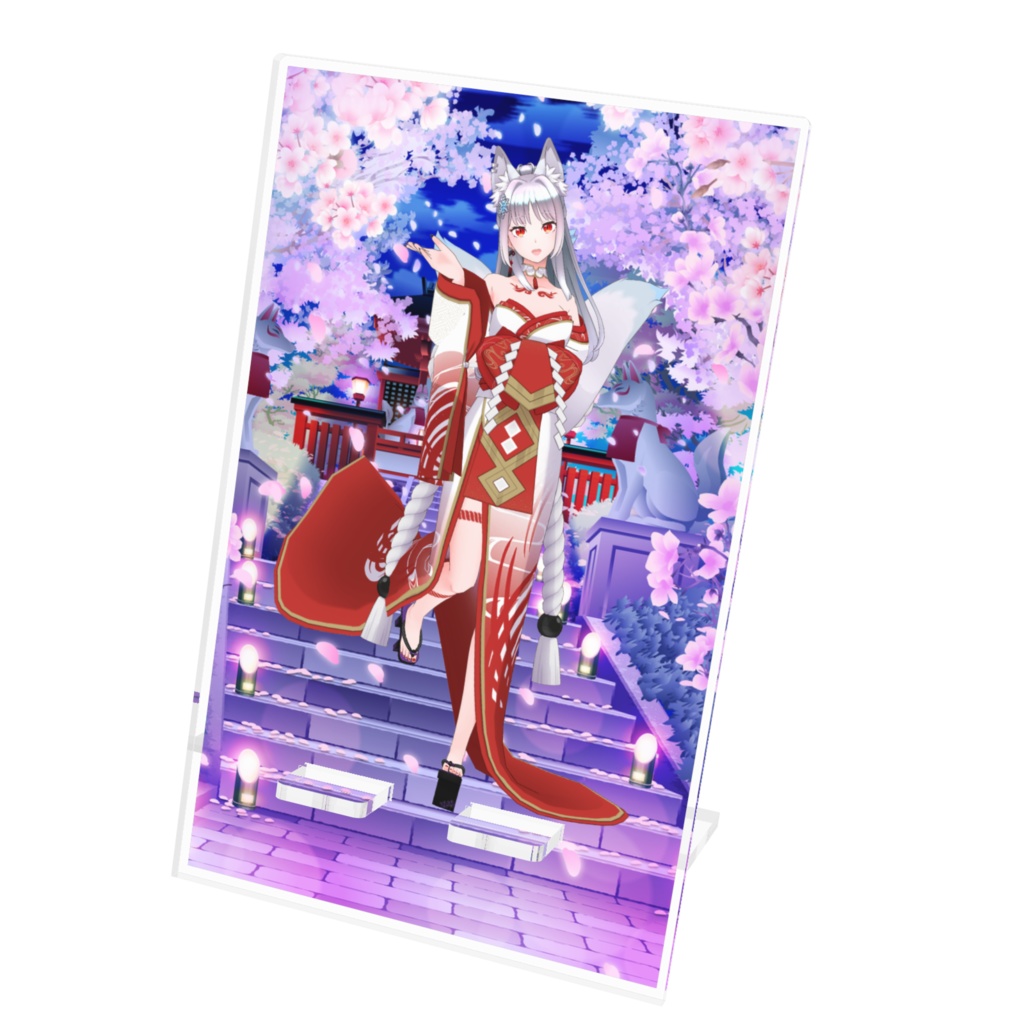 【雪糸乃朱璃】12月記念日グッズ-アクリルスマホスタンド[1214]