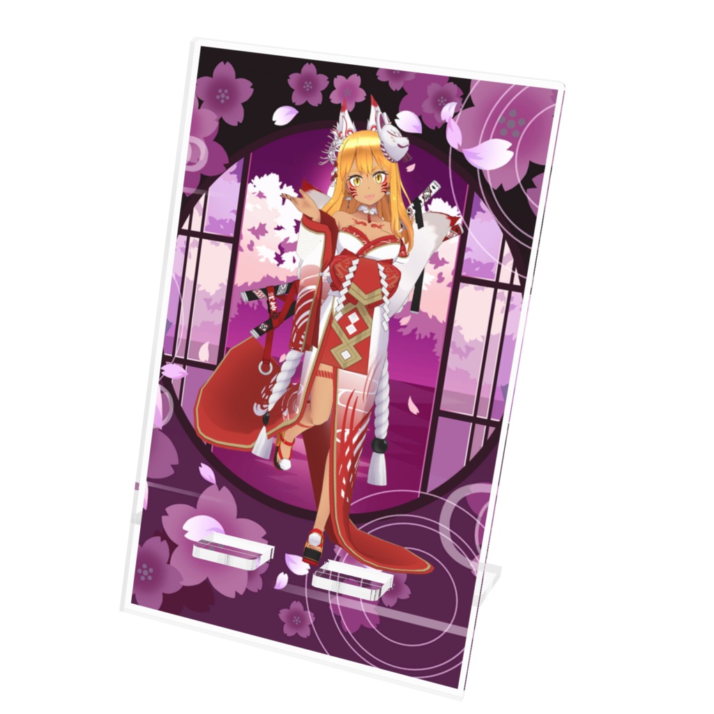 【魂狐@コンコン】12月記念日グッズ-アクリルスマホスタンド[1226]