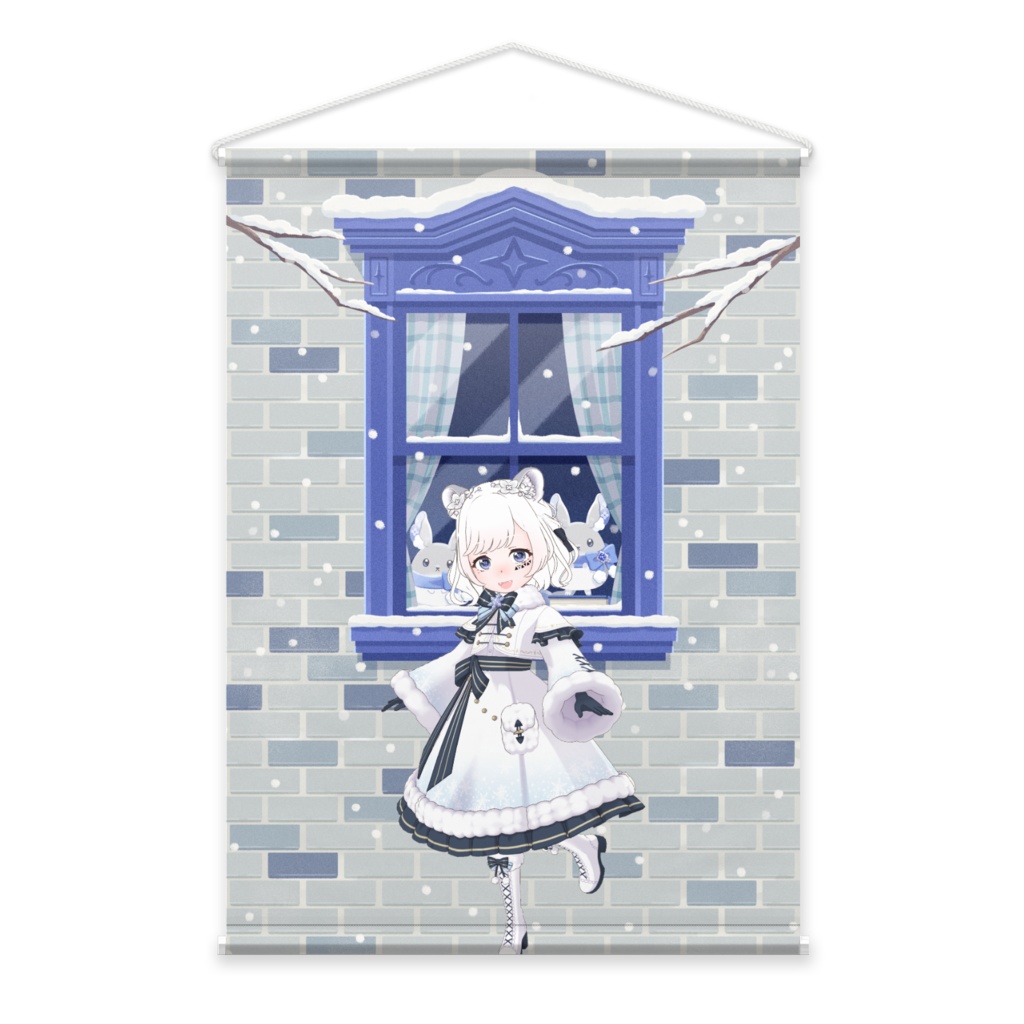 【HaRu】12月冬コーデ-タペストリー-G0028