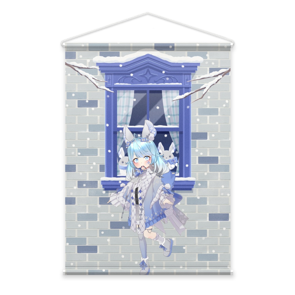 【Hiko】12月冬コーデ-タペストリー-G0029