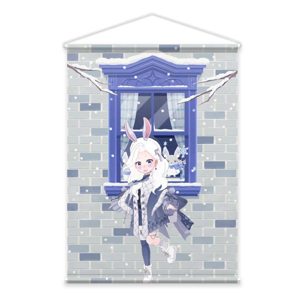 【Okamia ミア】12月冬コーデ-タペストリー-G0054