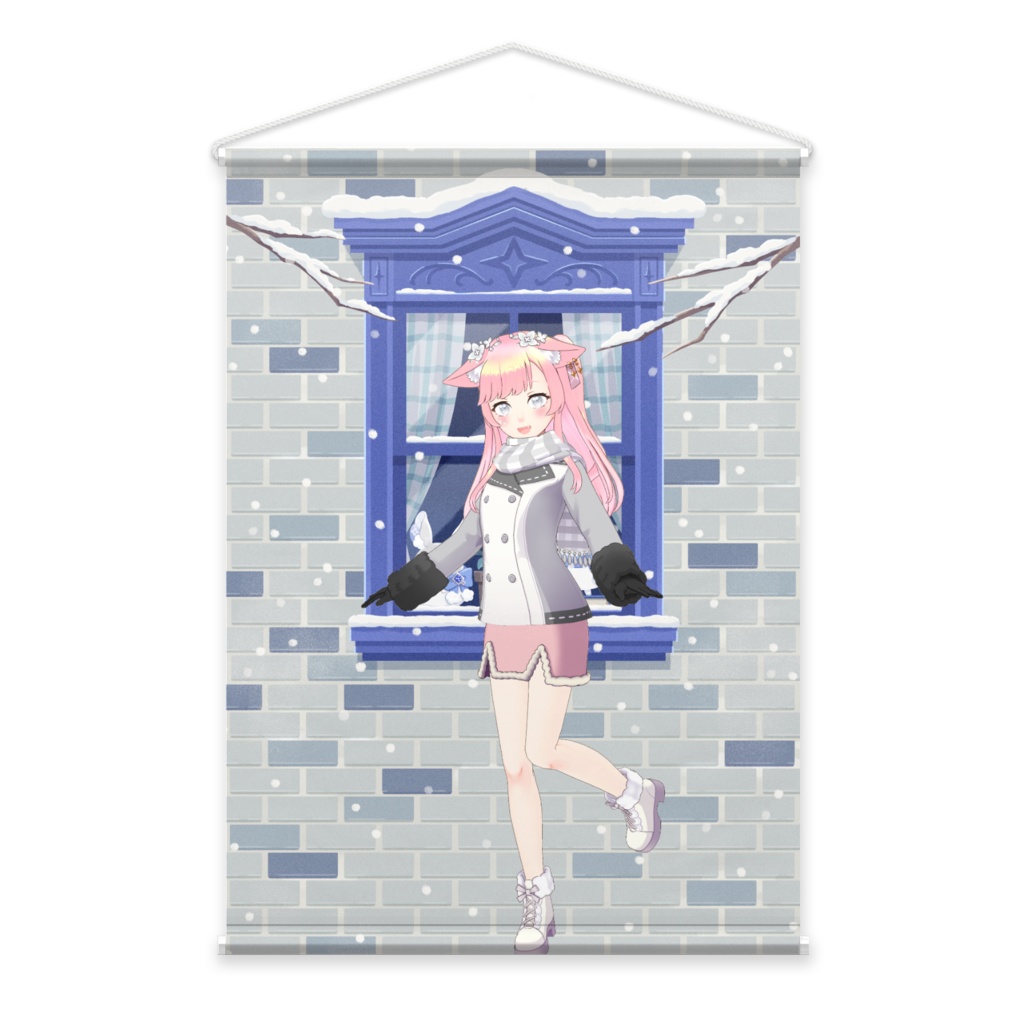 【ironori】12月冬コーデ-タペストリー-G0031