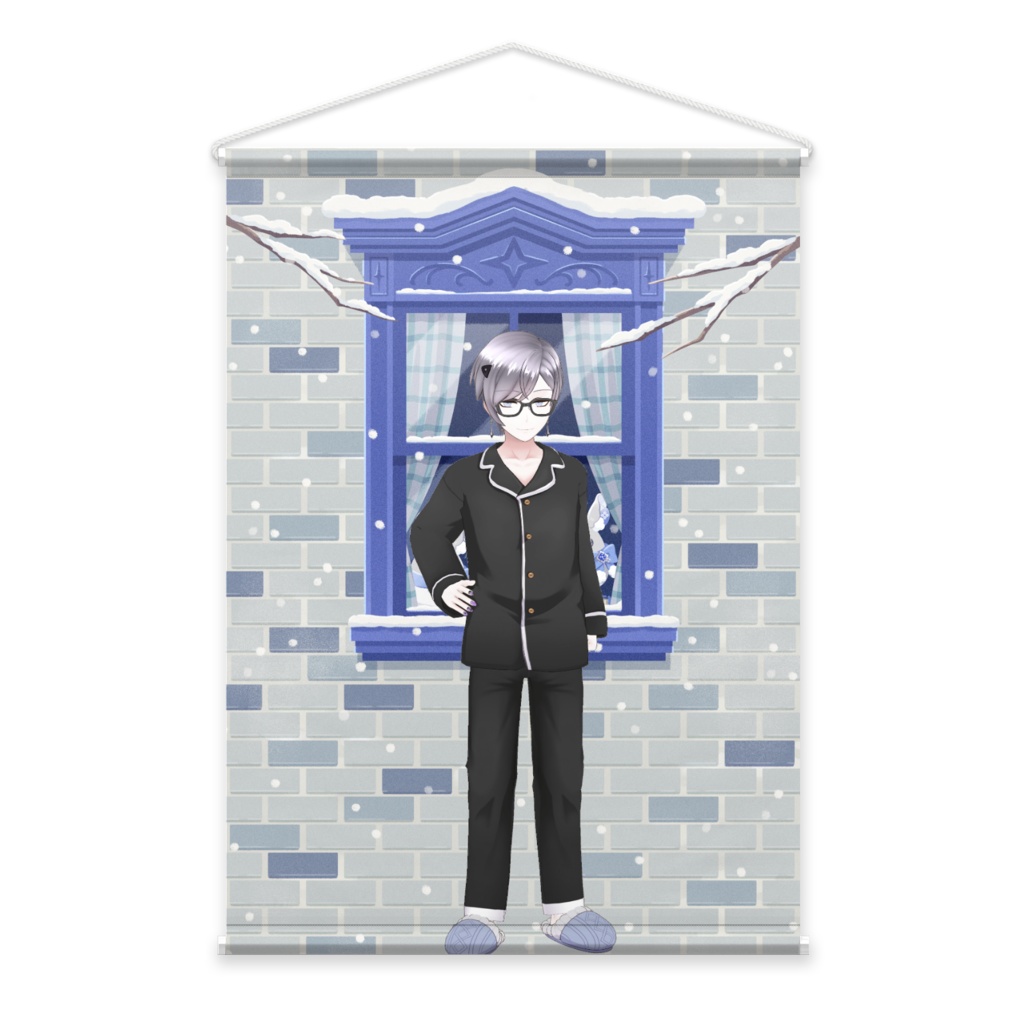 【あおば】12月冬コーデ-タペストリー-G0078