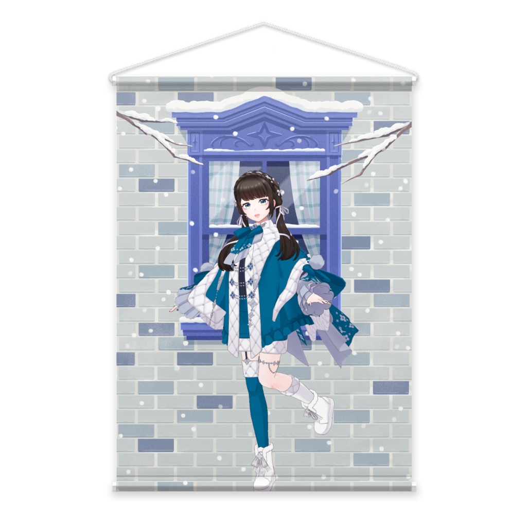 【あまみ】12月冬コーデ-タペストリー-G0088