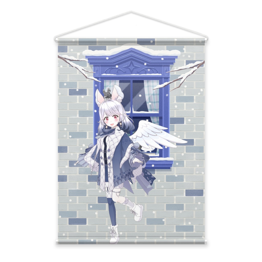 【いぶたん】12月冬コーデ-タペストリー-G0106