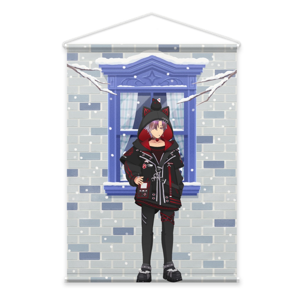 【うみ】12月冬コーデ-タペストリー-G0001