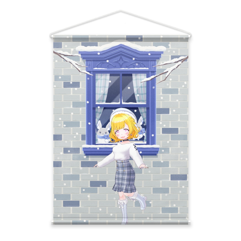 【うらん】12月冬コーデ-タペストリー-G0116