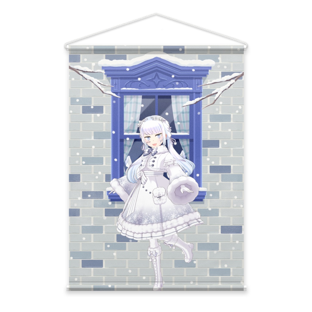 【うるおい】12月冬コーデ-タペストリー-G0117