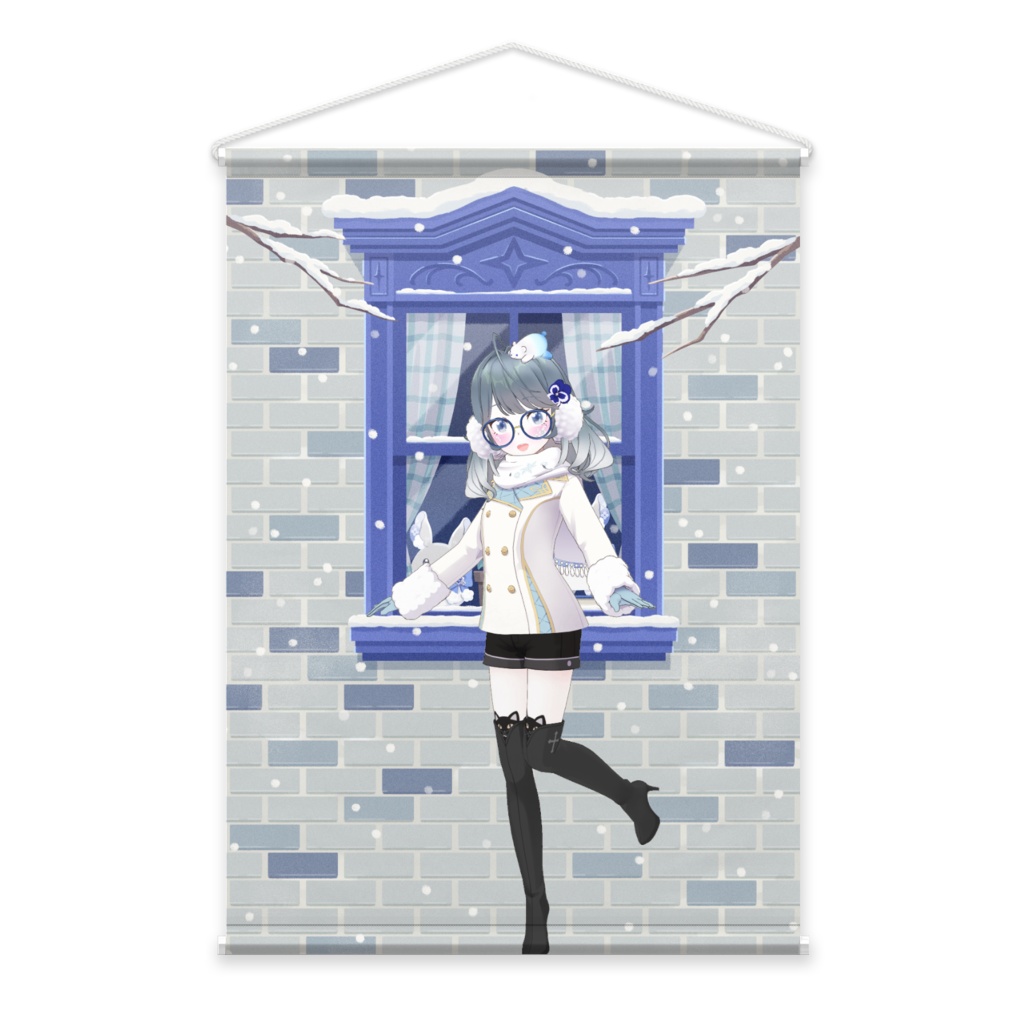 【Lana】12月冬コーデ-タペストリー-G0038