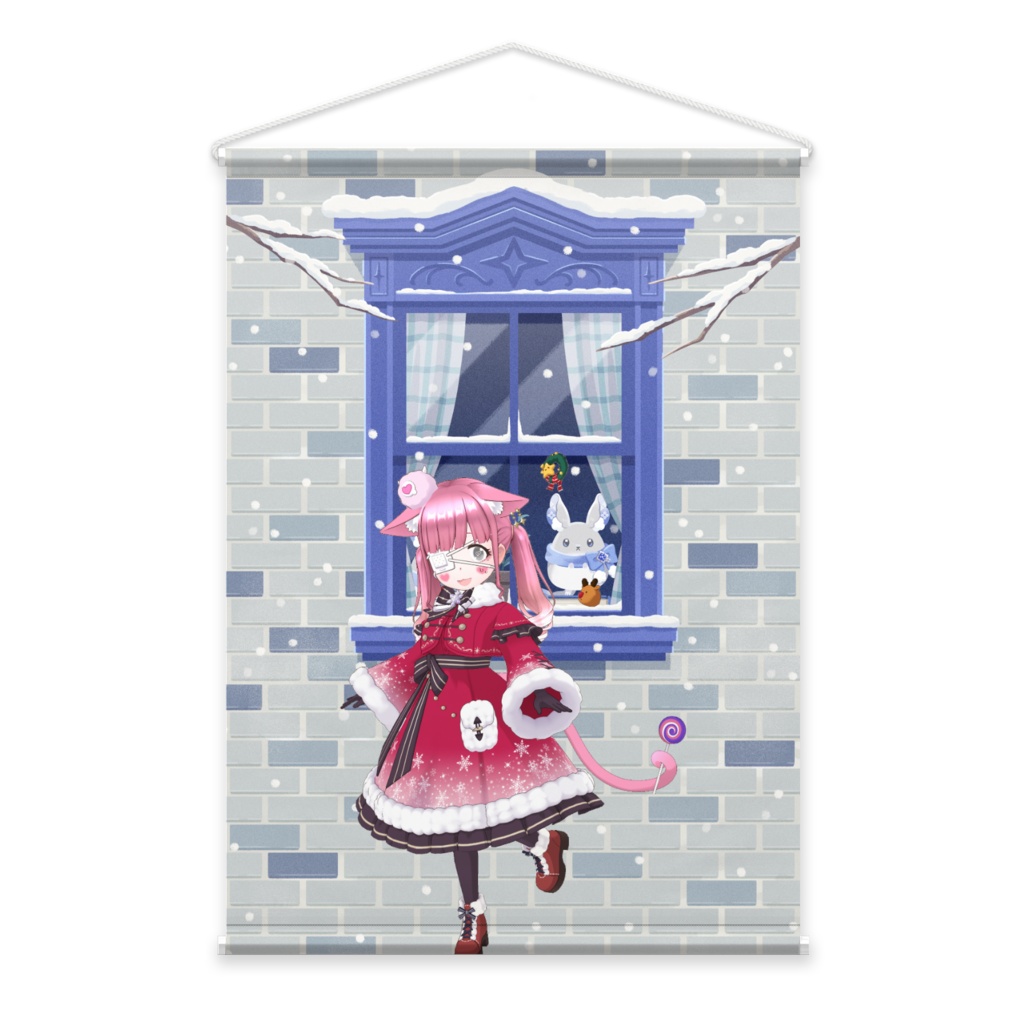 【Lv100ニア】12月冬コーデ-タペストリー-G0043