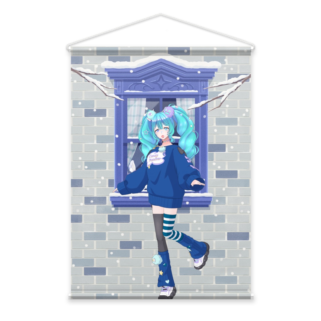 【MADARA】12月冬コーデ-タペストリー-G0044