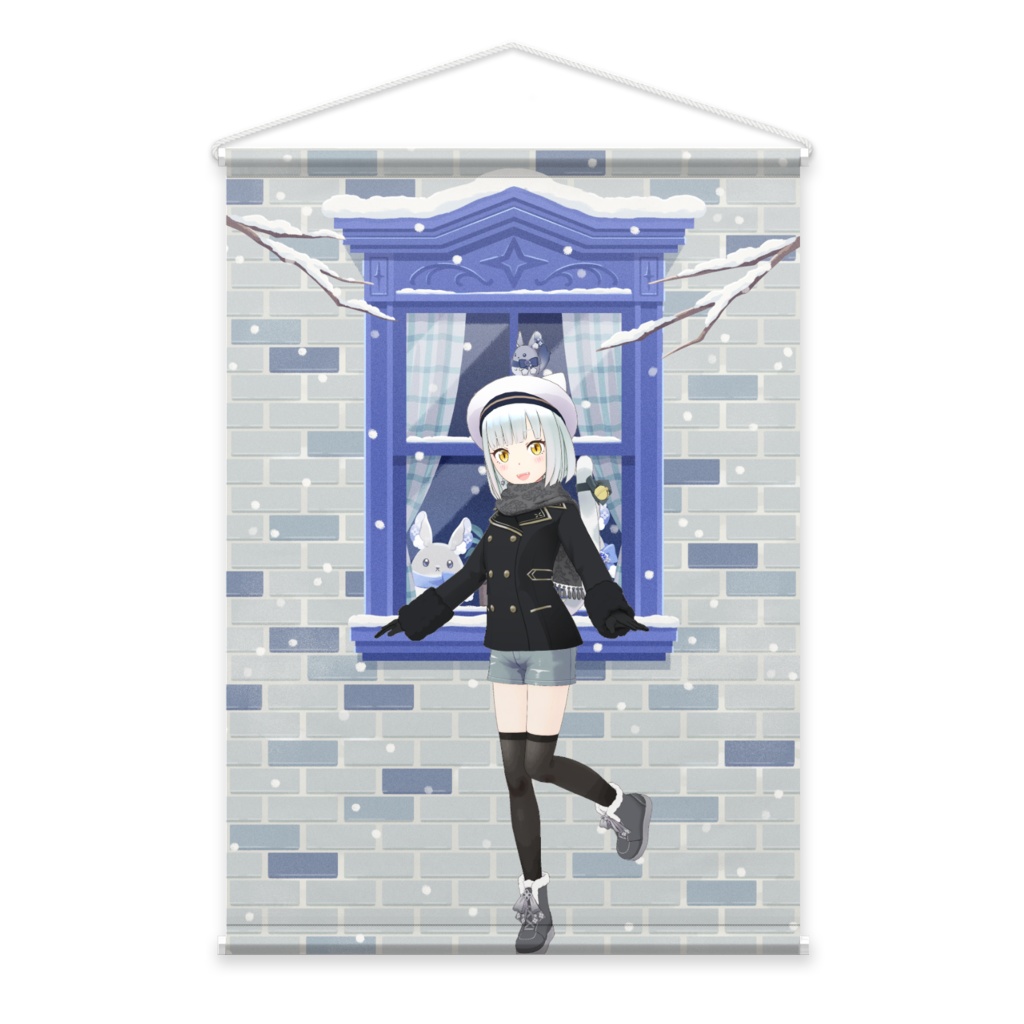 【re-R】12月冬コーデ-タペストリー-G0058