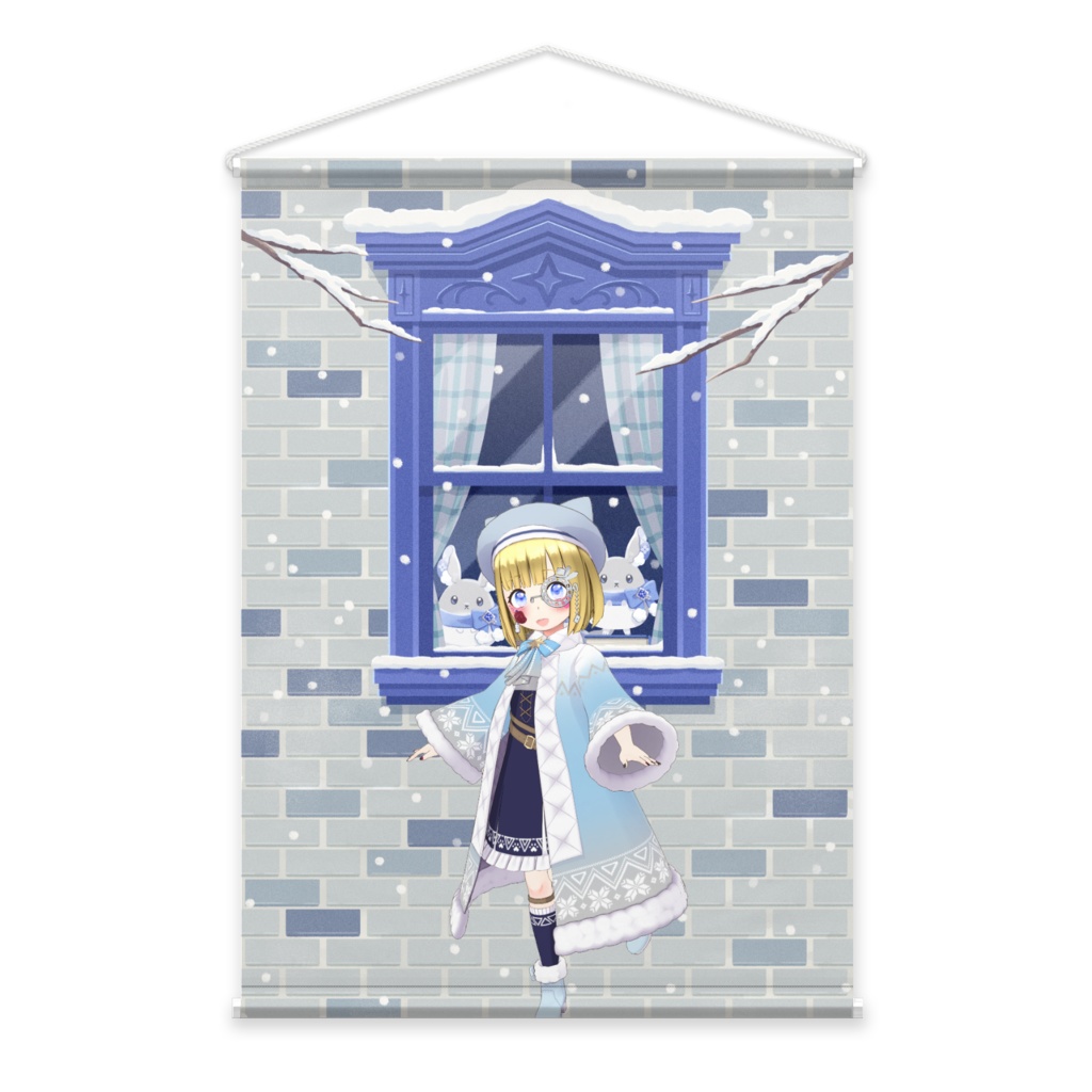 【いちゆき】12月冬コーデ-タペストリー-G0102