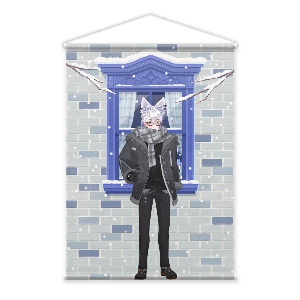 【いっくん】12月冬コーデ-タペストリー-G0104