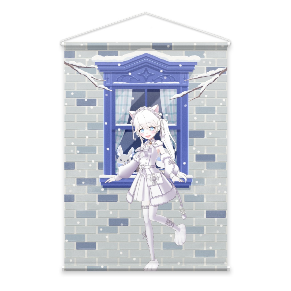 【おさかな】12月冬コーデ-タペストリー-G0129