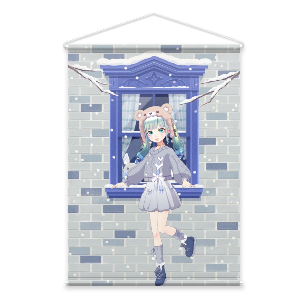 【きりみ。】12月冬コーデ-タペストリー-G0171