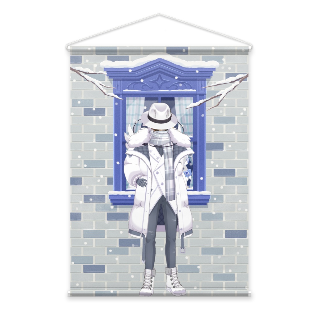 【くみちよ】12月冬コーデ-タペストリー-G0174