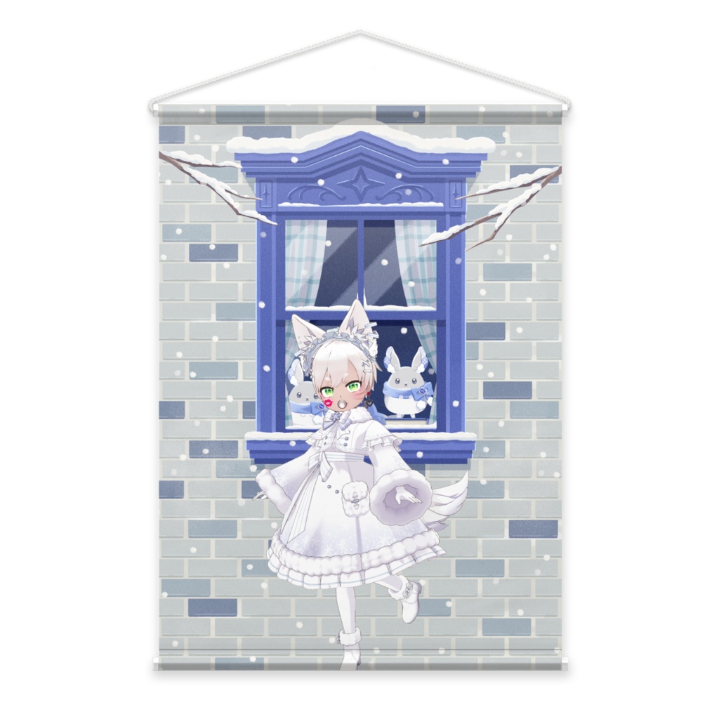 【くずこ】12月冬コーデ-タペストリー-G0172