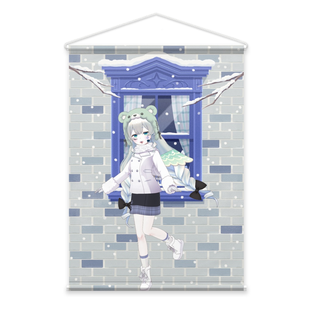 【u】12月冬コーデ-タペストリー-G0067