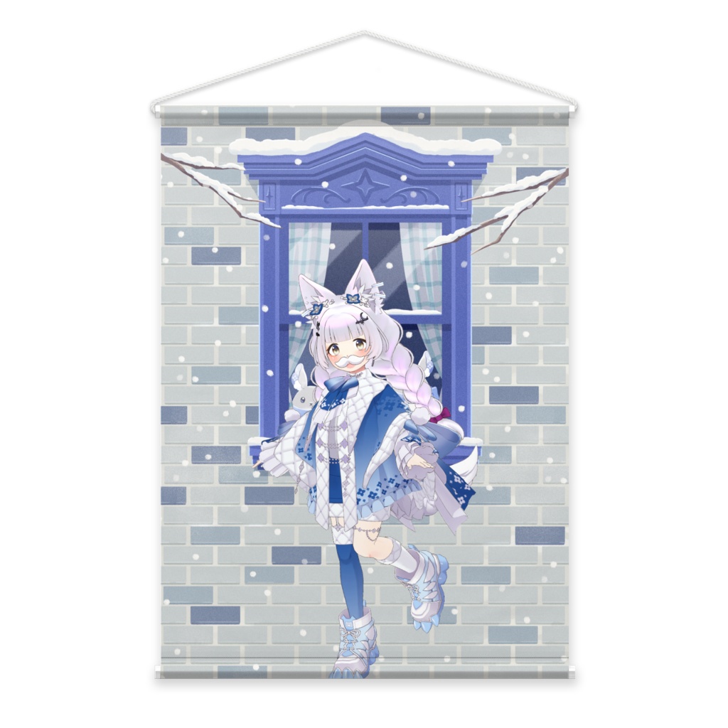 【おこた】12月冬コーデ-タペストリー-G0126