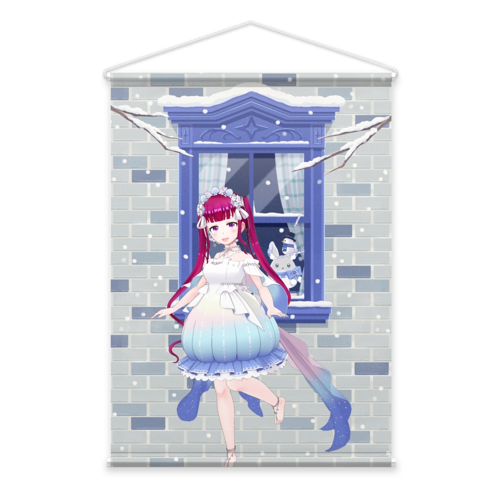 【かな】12月冬コーデ-タペストリー-G0146