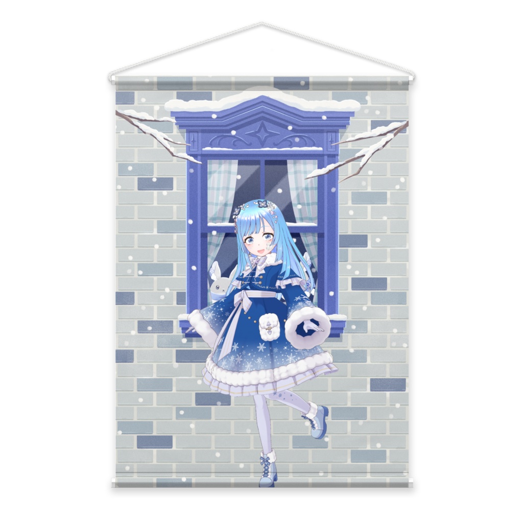 【かなみゆゆり】12月冬コーデ-タペストリー-G0148