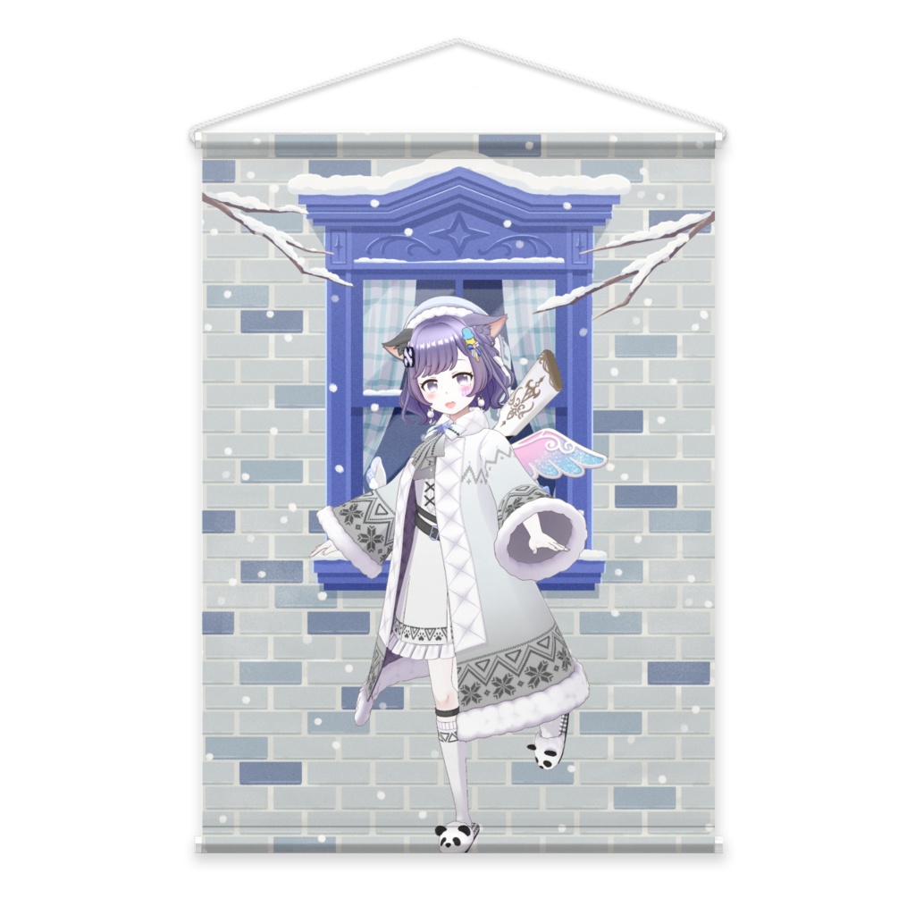 【かなむ】12月冬コーデ-タペストリー-G0149