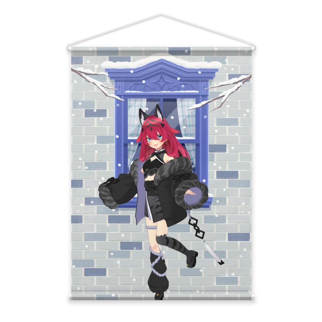 【かにかまチャーハン】12月冬コーデ-タペストリー-G0150