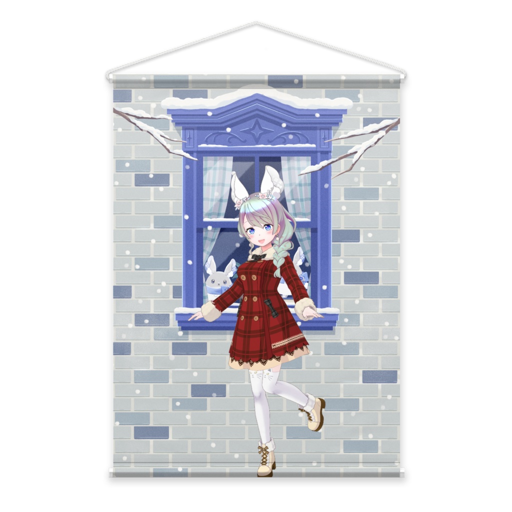 【きらり。】12月冬コーデ-タペストリー-G0170