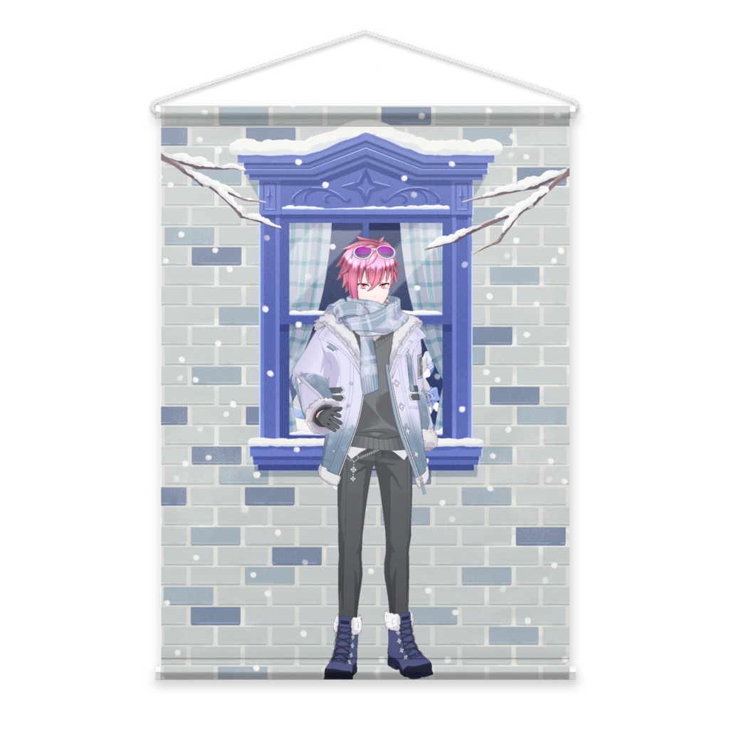 【けー】12月冬コーデ-タペストリー-G0182