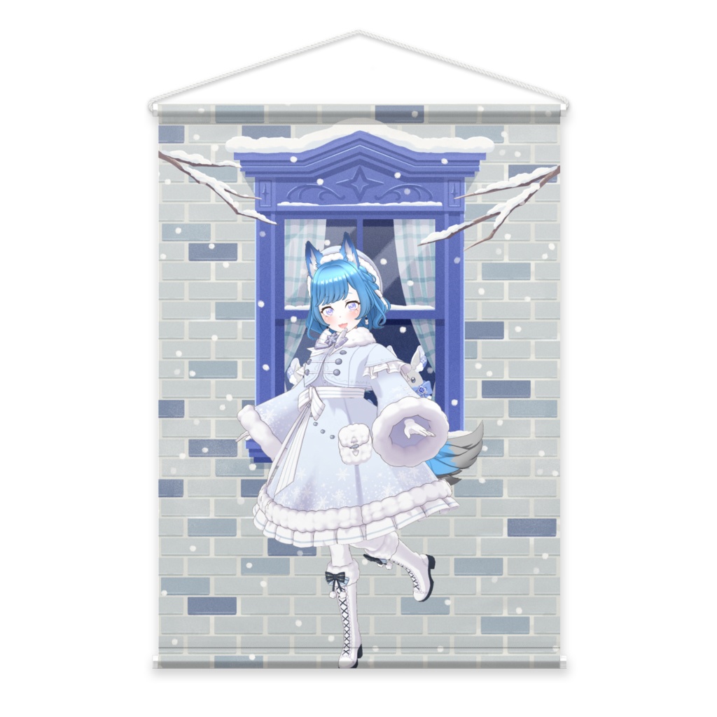 【こたしお】12月冬コーデ-タペストリー-G0189