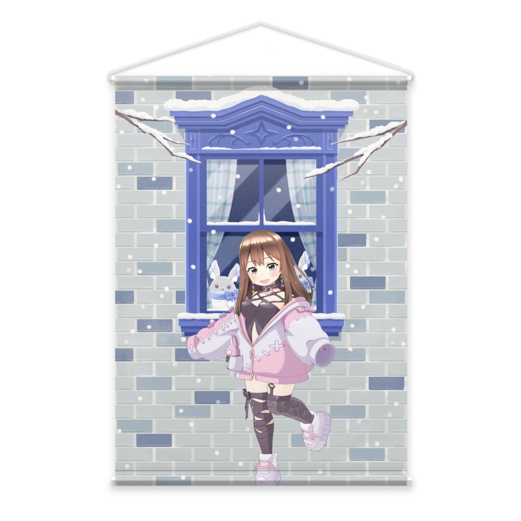 【こっぺ】12月冬コーデ-タペストリー-G0192