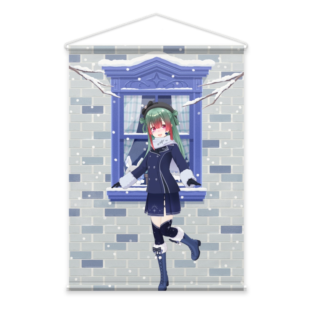 【さすわた】12月冬コーデ-タペストリー-G0206