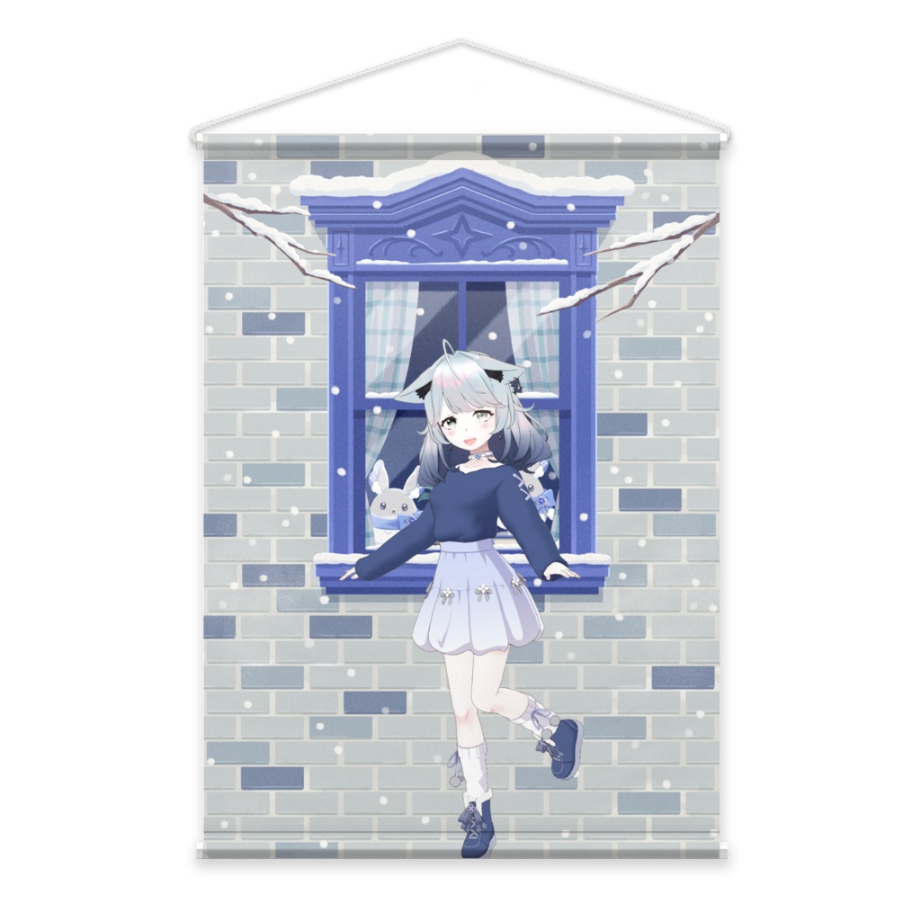 【さつま天】12月冬コーデ-タペストリー-G0208