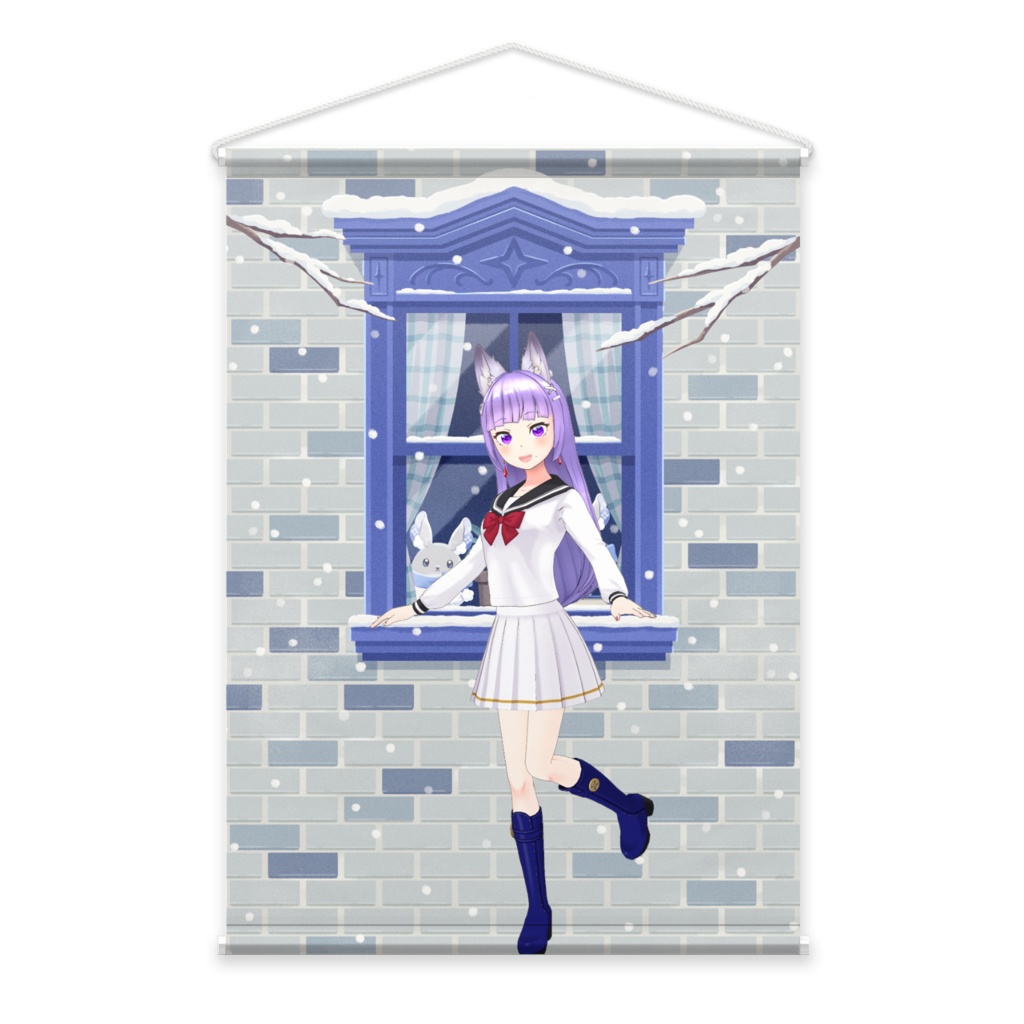 【さとさと】12月冬コーデ-タペストリー-G0209