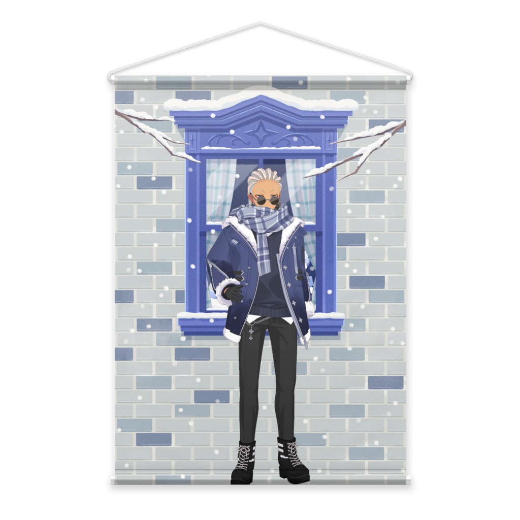 【さらすま】12月冬コーデ-タペストリー-G0212