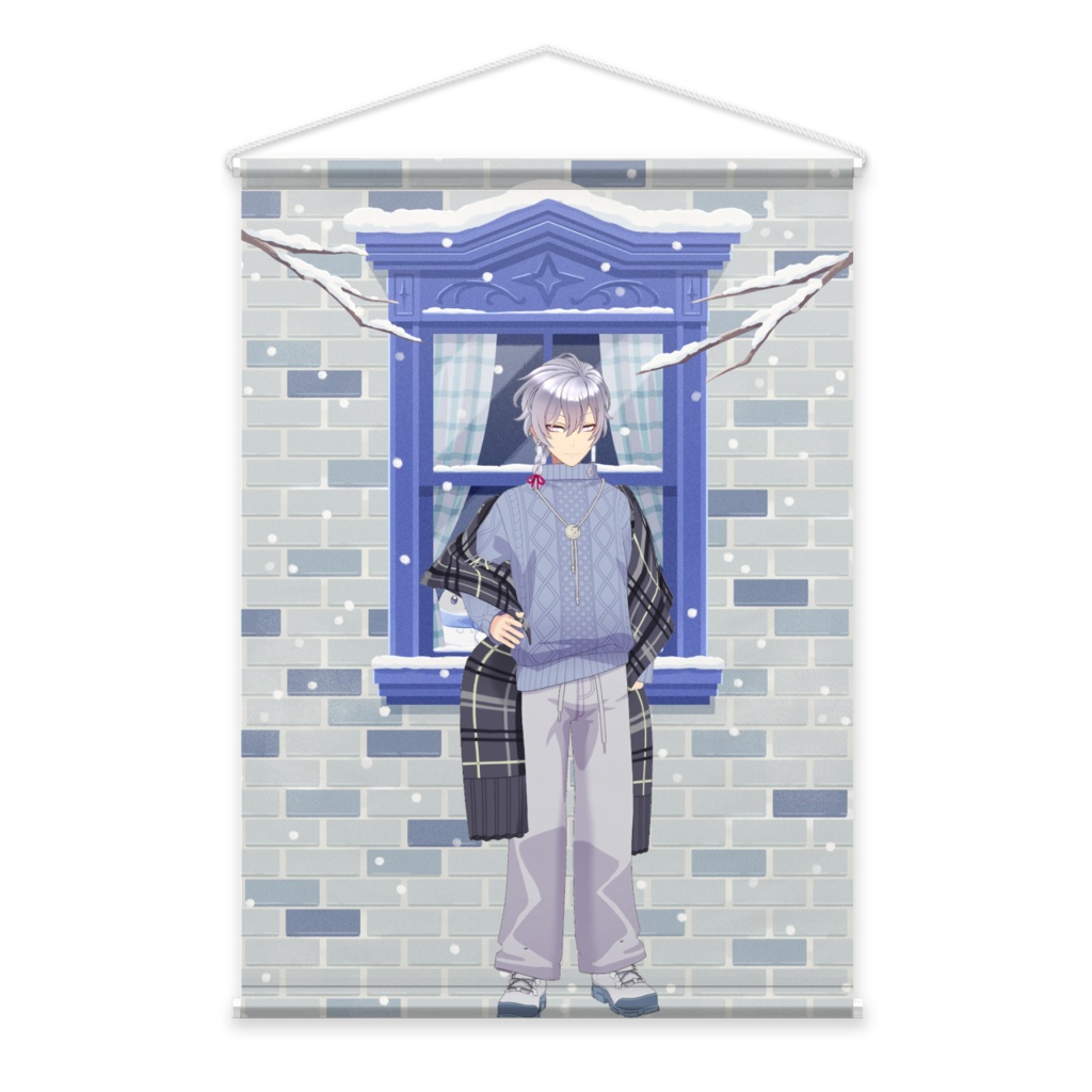 【しょーにゃん】12月冬コーデ-タペストリー-G0233