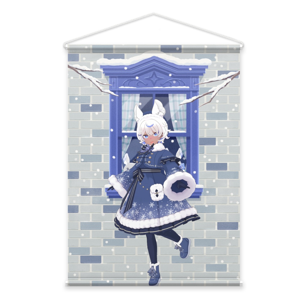 【じゃむおやぢ】12月冬コーデ-タペストリー-G0228