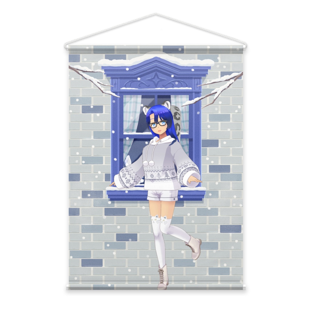 【そんちょー】12月冬コーデ-タペストリー-G0258