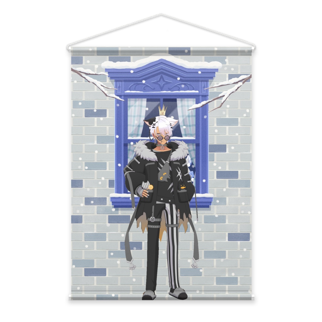 【だん凸】12月冬コーデ-タペストリー-G0268