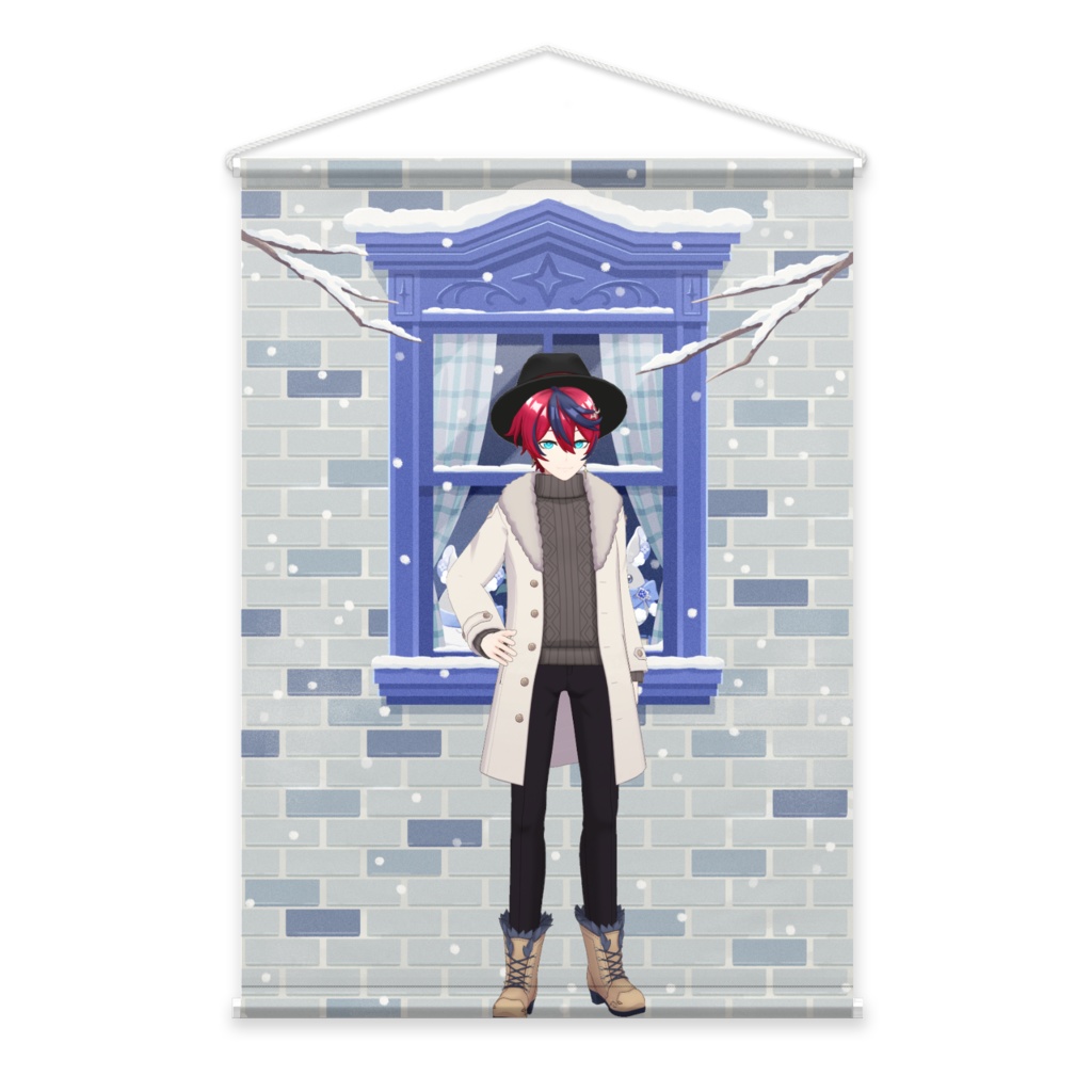 【ちぃ。】12月冬コーデ-タペストリー-G0270