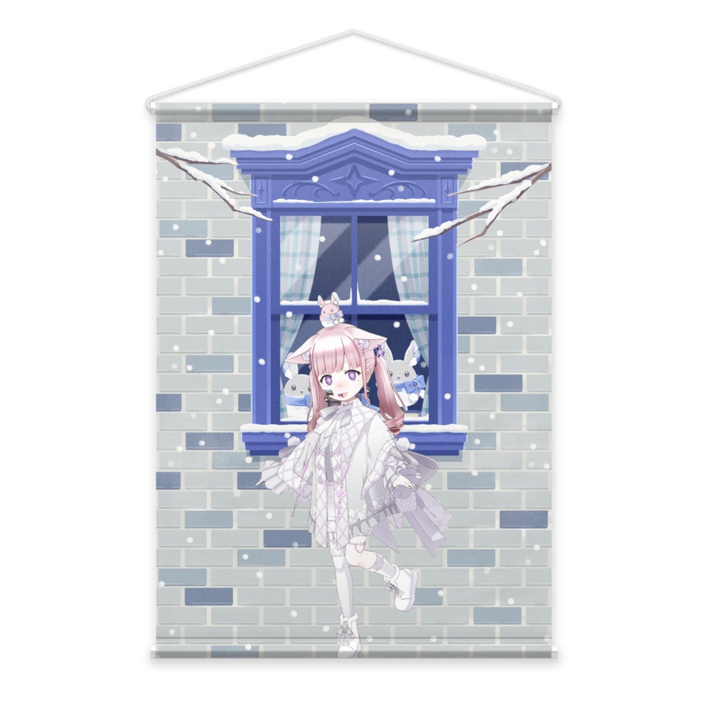 【ちゃま】12月冬コーデ-タペストリー-G0273