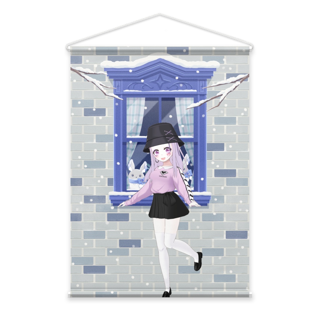 【ちょこちゅわん】12月冬コーデ-タペストリー-G0281