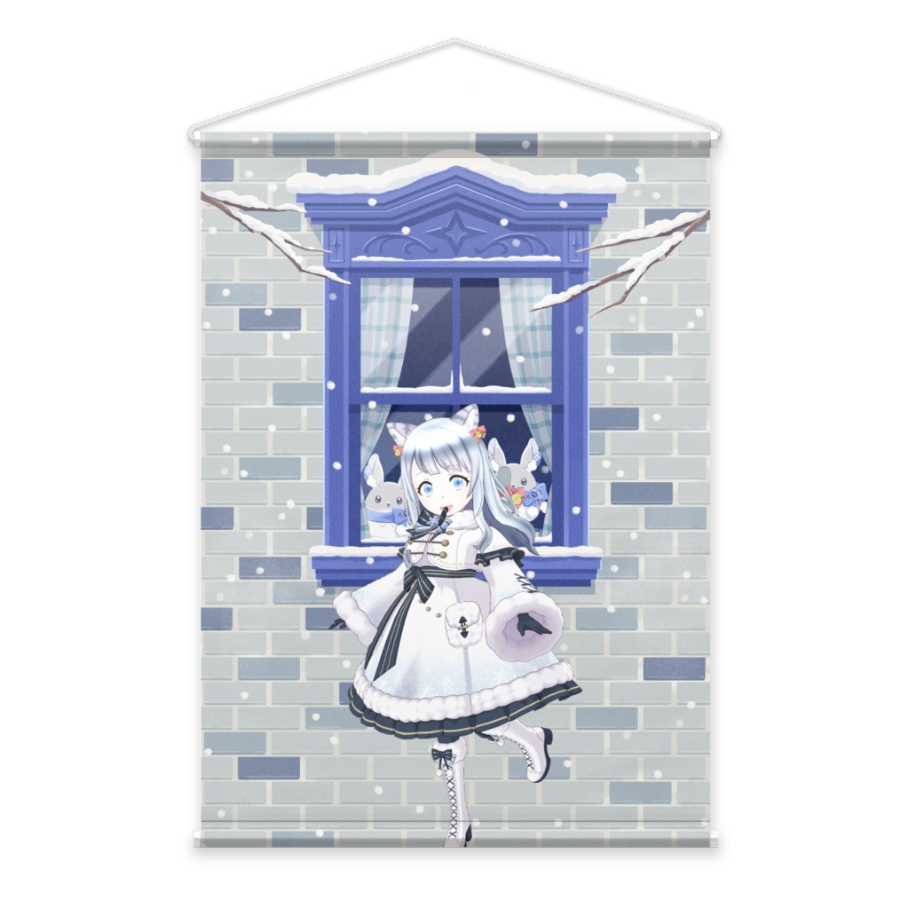 【ちーたん】12月冬コーデ-タペストリー-G0272