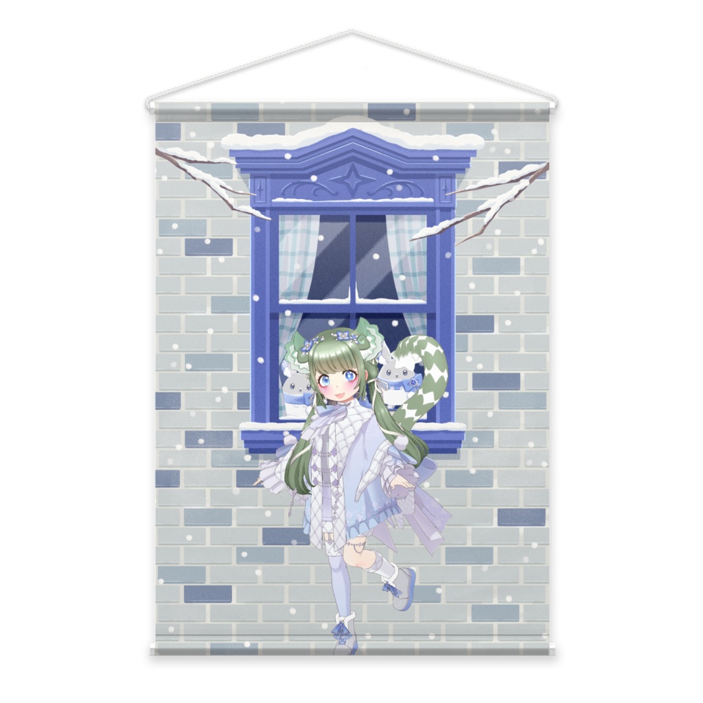 【てぃぐ】12月冬コーデ-タペストリー-G0010