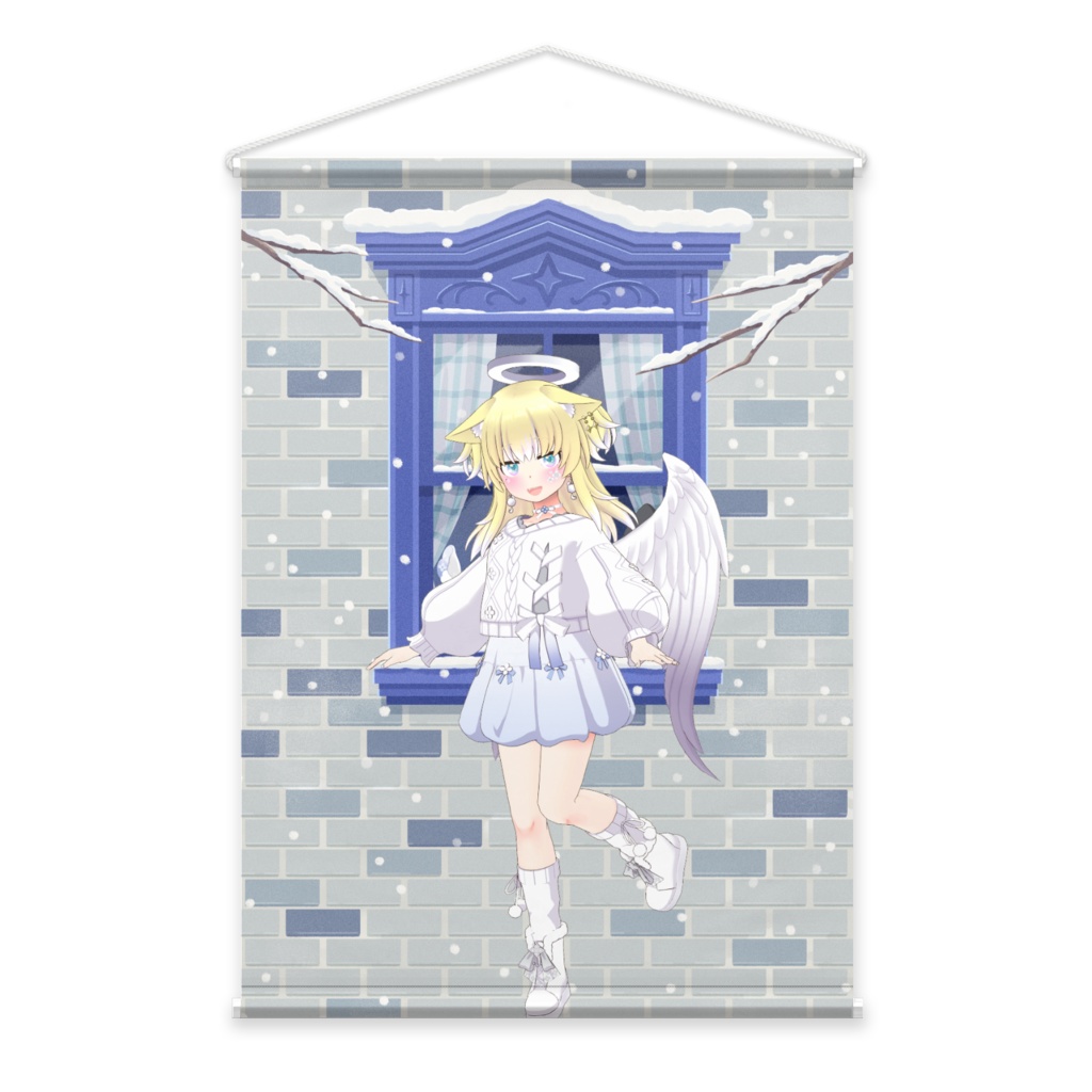 【てゃち】12月冬コーデ-タペストリー-G0291