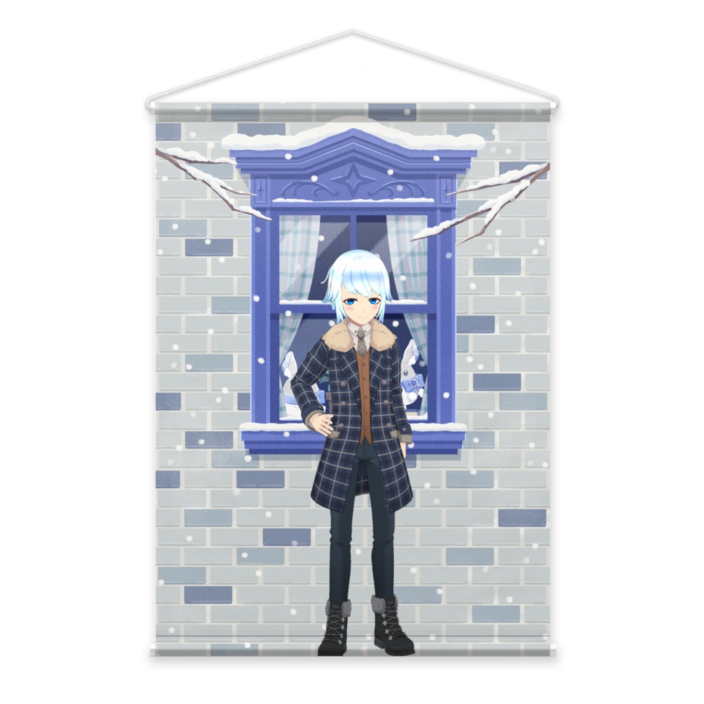 【ととくん】12月冬コーデ-タペストリー-G0295